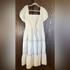 Rachel Zoe White Tiered Ruffled Sundress